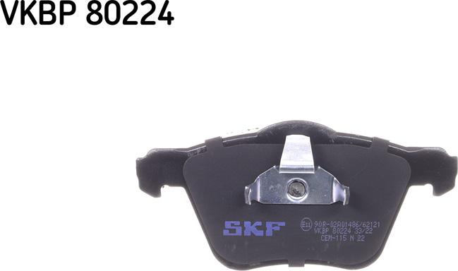 SKF VKBP 80224 - Sada brzdových platničiek kotúčovej brzdy www.parts5.com