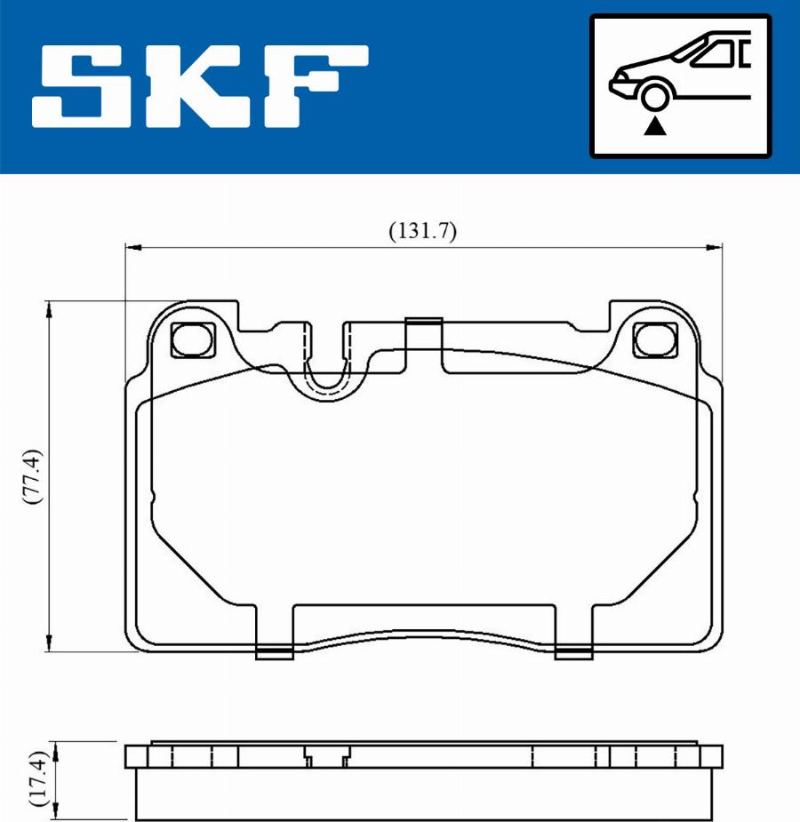 SKF VKBP 80225 - Juego de pastillas de freno www.parts5.com