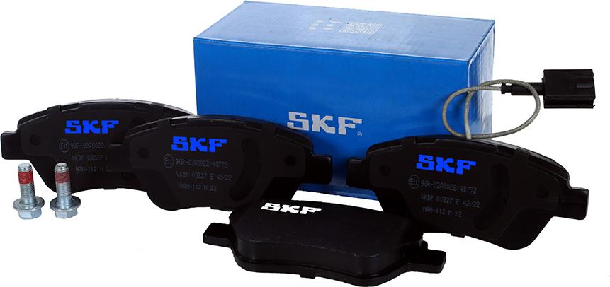 SKF VKBP 80227 E - Komplet kočnih obloga, disk kočnica www.parts5.com