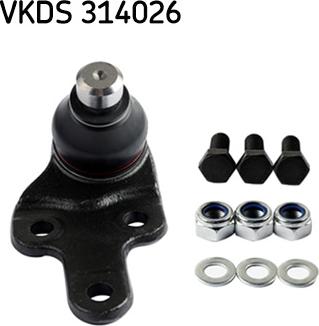 SKF VKDS 314026 - Шаровая опора, несущий / направляющий шарнир www.parts5.com