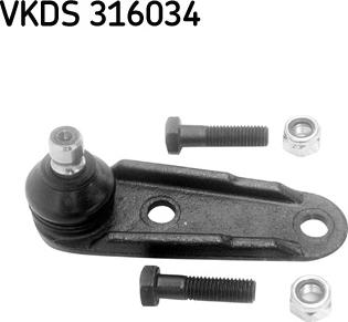 SKF VKDS 316034 - Шаровая опора, несущий / направляющий шарнир www.parts5.com