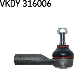 SKF VKDY 316006 - Наконечник рулевой тяги, шарнир www.parts5.com