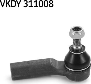 SKF VKDY 311008 - Hlava / čap spojovacej tyče riadenia www.parts5.com