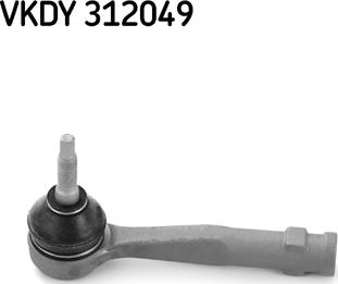 SKF VKDY 312049 - Наконечник рулевой тяги, шарнир parts5.com