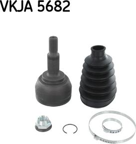 SKF VKJA 5682 - Шарнирный комплект, ШРУС, приводной вал www.parts5.com