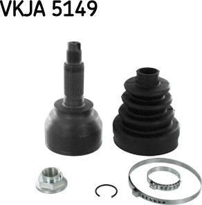 SKF VKJA 5149 - Kompletan kardan, pogonsko vratilo www.parts5.com