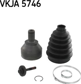 SKF VKJA 5746 - Zgibni lezaj, pogonska gred www.parts5.com