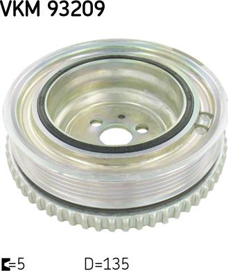 SKF VKM 93209 - Szíjtárcsa, főtengely www.parts5.com