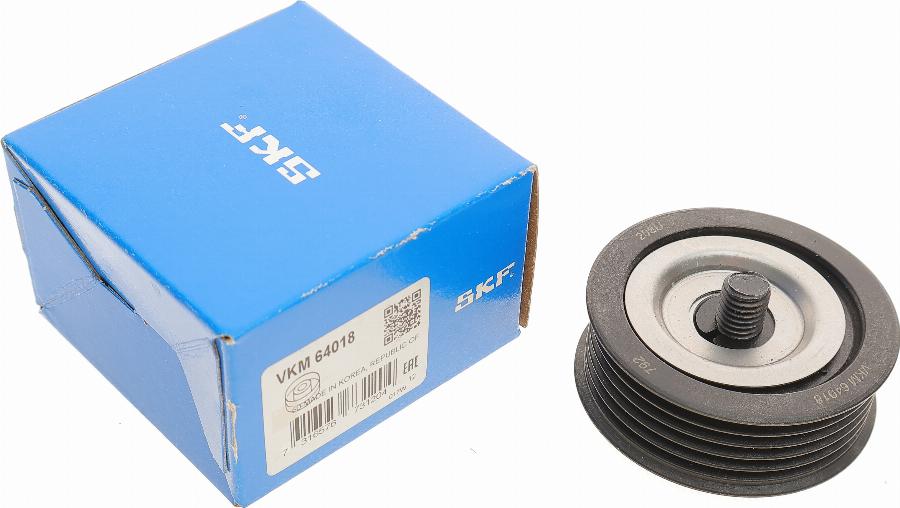 SKF VKM 64018 - Deflection / Guide Pulley, v-ribbed belt www.parts5.com