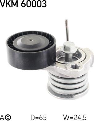 SKF VKM 60003 - Rola ghidare / conducere, curea transmisie www.parts5.com