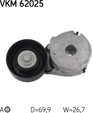 SKF VKM 62025 - Szíjtárcsa / vezetőgörgő, hosszbordás szíj www.parts5.com