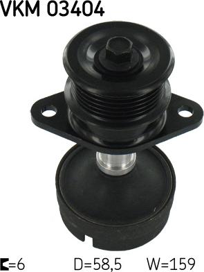 SKF VKM 03404 - Pulley, alternator, freewheel clutch www.parts5.com