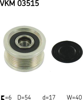 SKF VKM 03515 - Remenica alternátora www.parts5.com