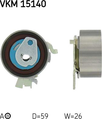 SKF VKM 15140 - Rola intinzator,curea distributie www.parts5.com