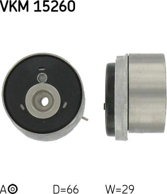 SKF VKM 15260 - Kiristysrulla, hammashihnat www.parts5.com