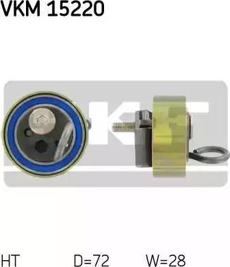 SKF VKM 15220 - Tensioner Pulley, timing belt www.parts5.com