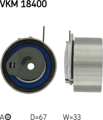 SKF VKM 18400 - Tensioner Pulley, timing belt www.parts5.com