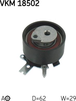 SKF VKM 18502 - Tensioner Pulley, timing belt www.parts5.com