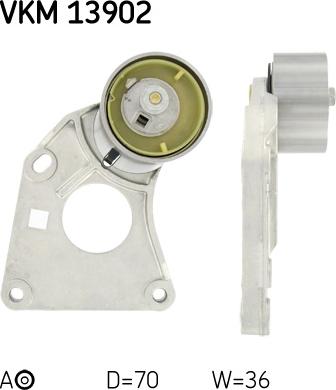 SKF VKM 13902 - Rola intinzator,curea distributie www.parts5.com