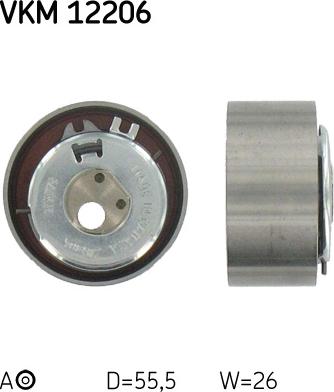 SKF VKM 12206 - Rola intinzator,curea distributie www.parts5.com