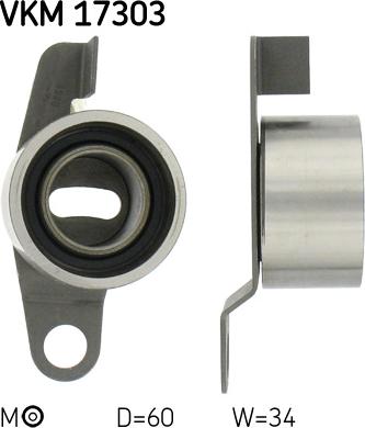 SKF VKM 17303 - Polea tensora, correa dentada www.parts5.com