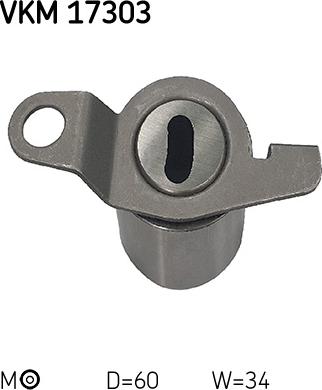 SKF VKM 17303 - Polea tensora, correa dentada www.parts5.com