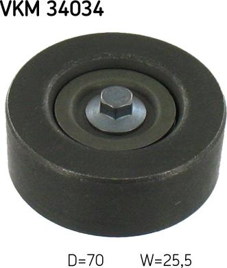 SKF VKM 34034 - Направляющий ролик, поликлиновый ремень www.parts5.com