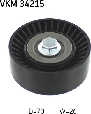 SKF VKM 34215 - Направляющий ролик, поликлиновый ремень www.parts5.com