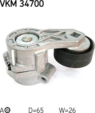 SKF VKM 34700 - Τροχαλία παρέκκλισης, ιμάντας poly-V www.parts5.com