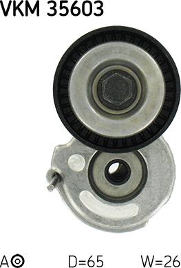 SKF VKM 35603 - Направляющий ролик, поликлиновый ремень www.parts5.com