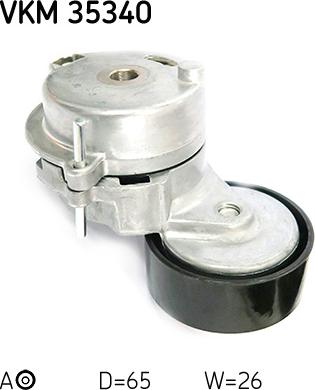 SKF VKM 35340 - Направляющий ролик, поликлиновый ремень www.parts5.com