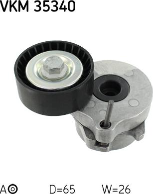 SKF VKM 35340 - Τροχαλία παρέκκλισης, ιμάντας poly-V www.parts5.com