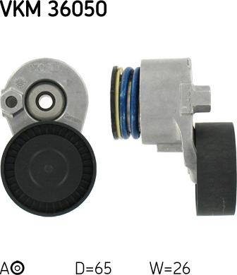 SKF VKM 36050 - Направляющий ролик, поликлиновый ремень www.parts5.com