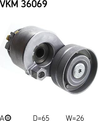 SKF VKM 36069 - Vratná / vodicí kladka, klínový žebrový řemen www.parts5.com