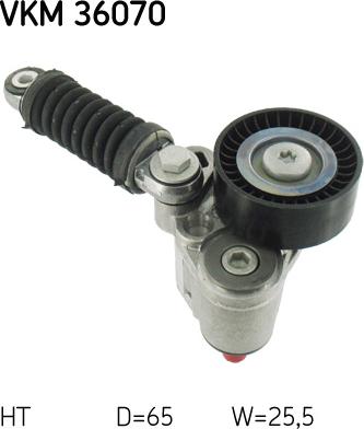 SKF VKM 36070 - Направляющий ролик, поликлиновый ремень www.parts5.com