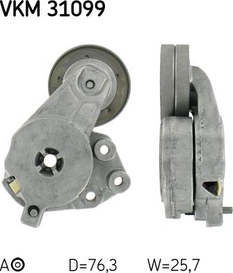 SKF VKMA 31120 - Garnitura klinastog rebrastog kaiša www.parts5.com