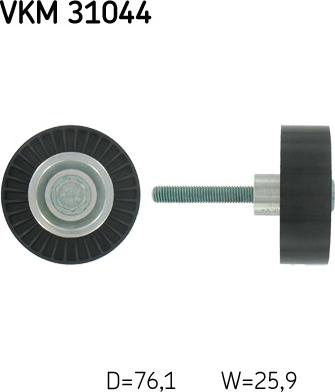 SKF VKM 31044 - Deflection / Guide Pulley, v-ribbed belt www.parts5.com