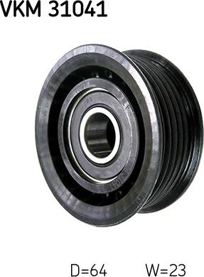 SKF VKM 31041 - Deflection / Guide Pulley, v-ribbed belt www.parts5.com