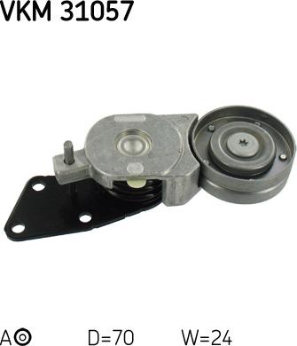 SKF VKM 31057 - Deflection / Guide Pulley, v-ribbed belt www.parts5.com