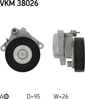 SKF VKMA 38034 - Komplet rebrastega jermena www.parts5.com