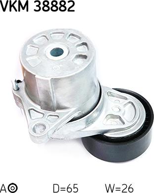 SKF VKM 38882 - Rolka kierunkowa / prowadząca, pasek klinowy zębaty www.parts5.com