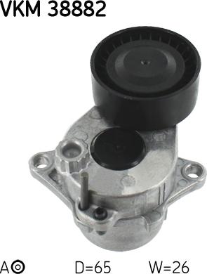 SKF VKM 38882 - Rolka kierunkowa / prowadząca, pasek klinowy zębaty www.parts5.com