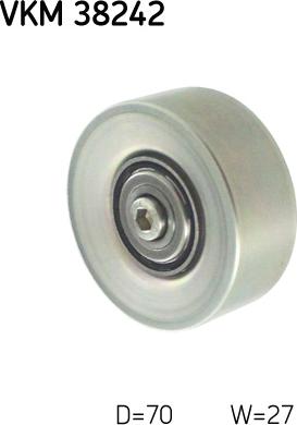 SKF VKM 38242 - Skretni / vodeći valjak, klinasti rebrasti remen www.parts5.com