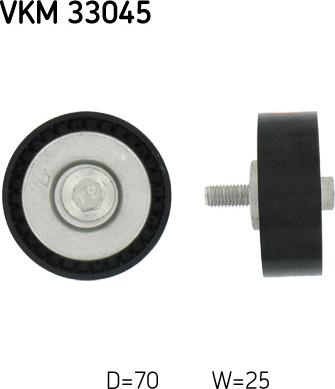 SKF VKM 33045 - Rolka kierunkowa / prowadząca, pasek klinowy zębaty www.parts5.com