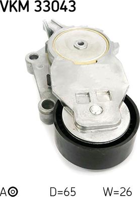 SKF VKM 33043 - Направляющий ролик, поликлиновый ремень www.parts5.com