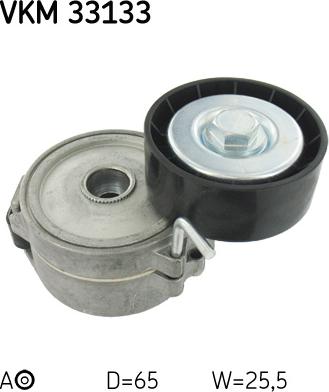 SKF VKM 33133 - Polea inversión / guía, correa poli V www.parts5.com