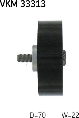 SKF VKM 33313 - Направляющий ролик, поликлиновый ремень www.parts5.com