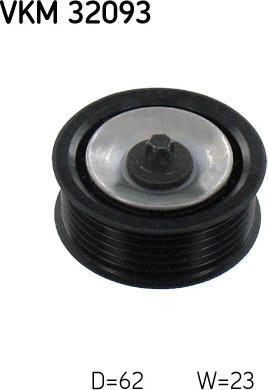 SKF VKM 32093 - Паразитна / водеща ролка, пистов ремък www.parts5.com