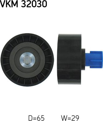 SKF VKM 32030 - Deflection / Guide Pulley, v-ribbed belt www.parts5.com