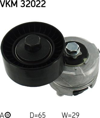 SKF VKM 32022 - Saptırma / Kılavuz makarası, Kanallı V-kayışı www.parts5.com